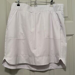 White Skort with Pockets